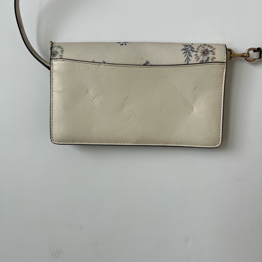 Coach Ivory Floral Crossbody Bag - Picture 3 of 5